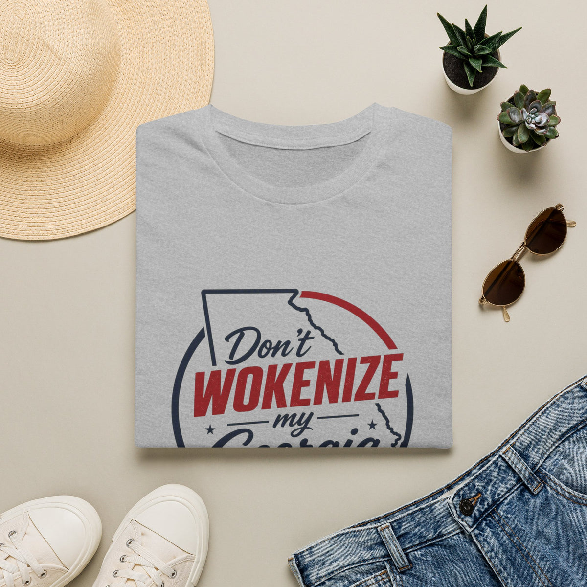 Don't Wokenize My Georgia T-Shirt — Political Statement Tee for Georgia Pride