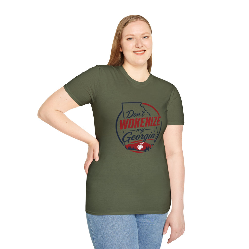 Don't Wokenize My Georgia T-Shirt — Political Statement Tee for Georgia Pride