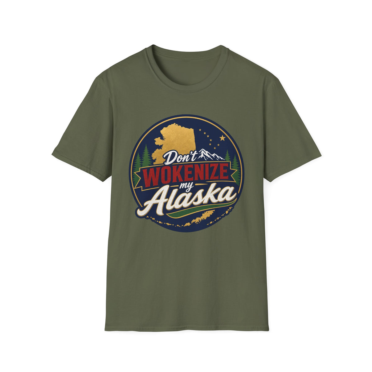 Don't Wokenize Alaska T-Shirt — Vintage Alaska Graphic Tee