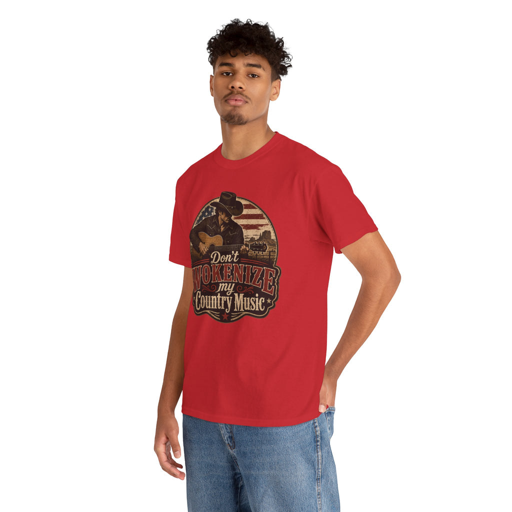 Country Music Tee - "Don't Wokenize My Country Music" Graphic T-Shirt