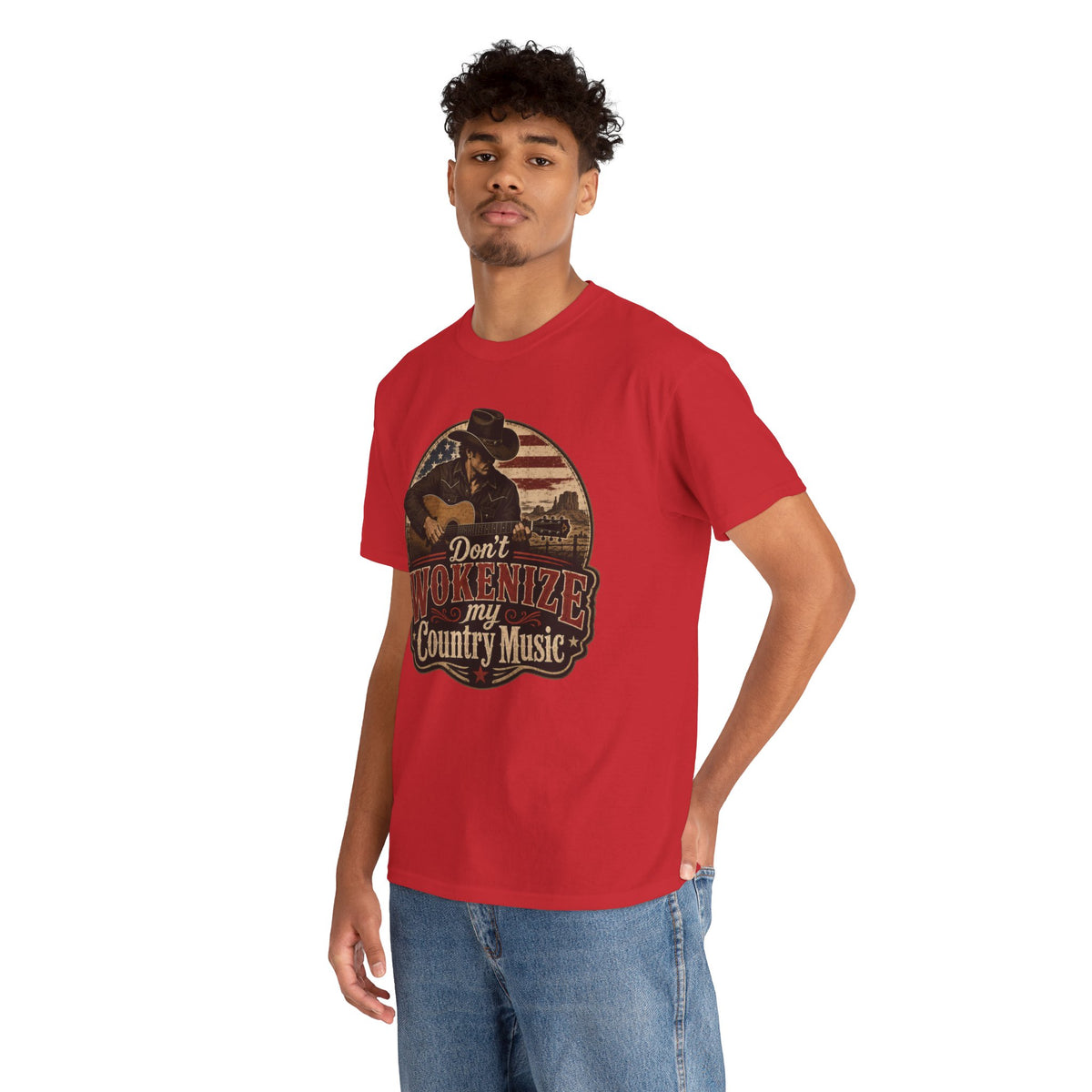 Country Music Tee - "Don't Wokenize My Country Music" Graphic T-Shirt