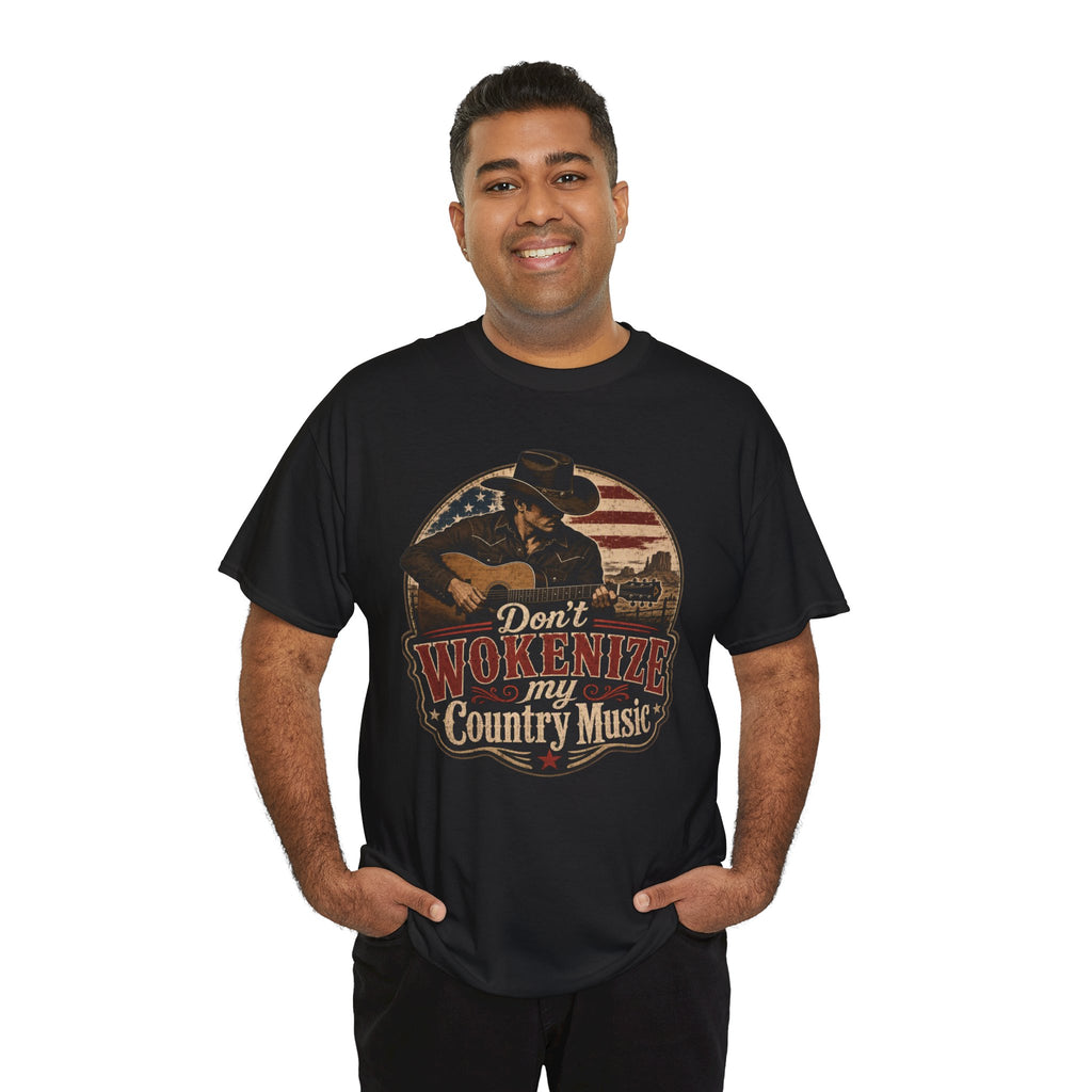 Country Music Tee - "Don't Wokenize My Country Music" Graphic T-Shirt