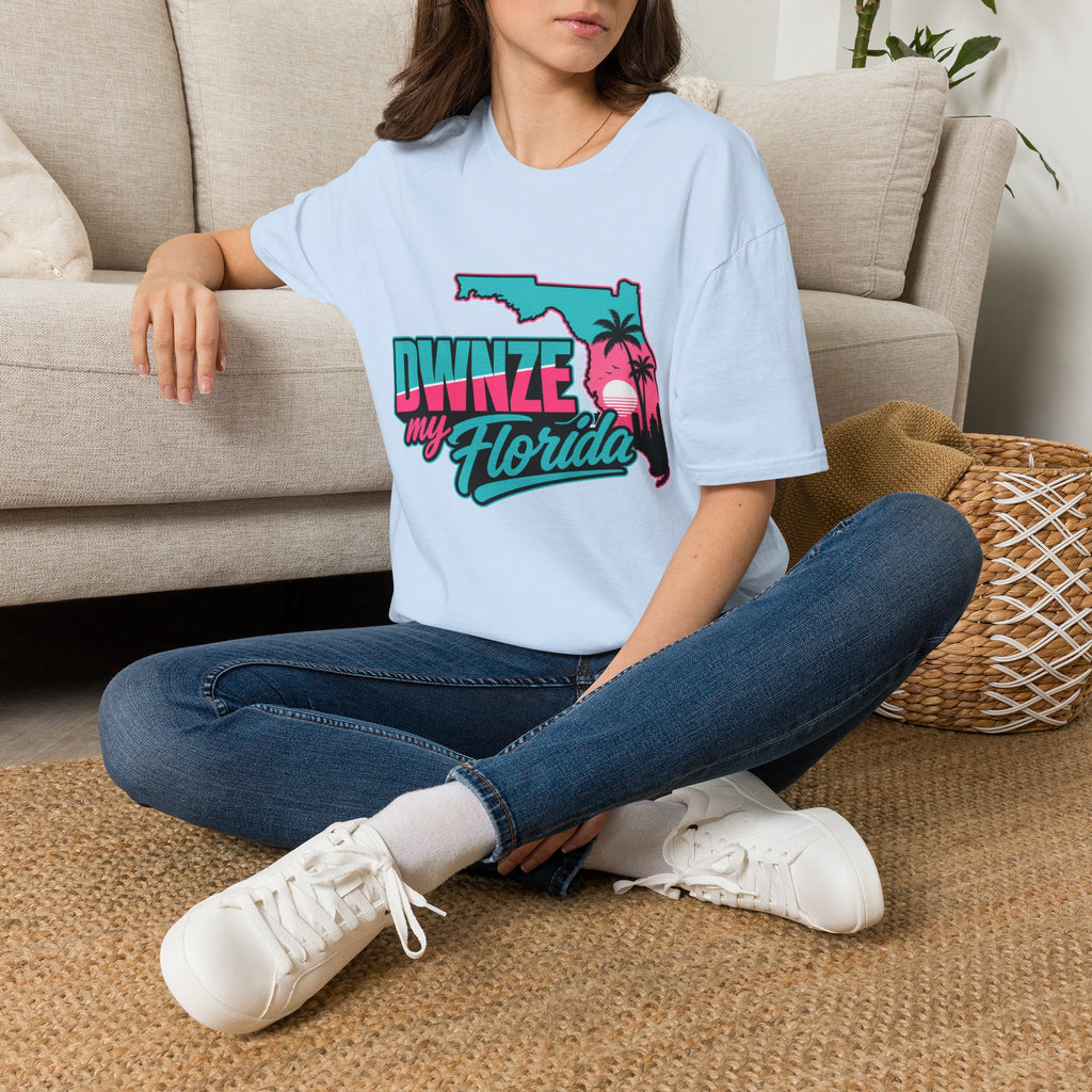 Florida Retro Palm T-Shirt — "DWNZE my Florida" Vintage Beach Tee