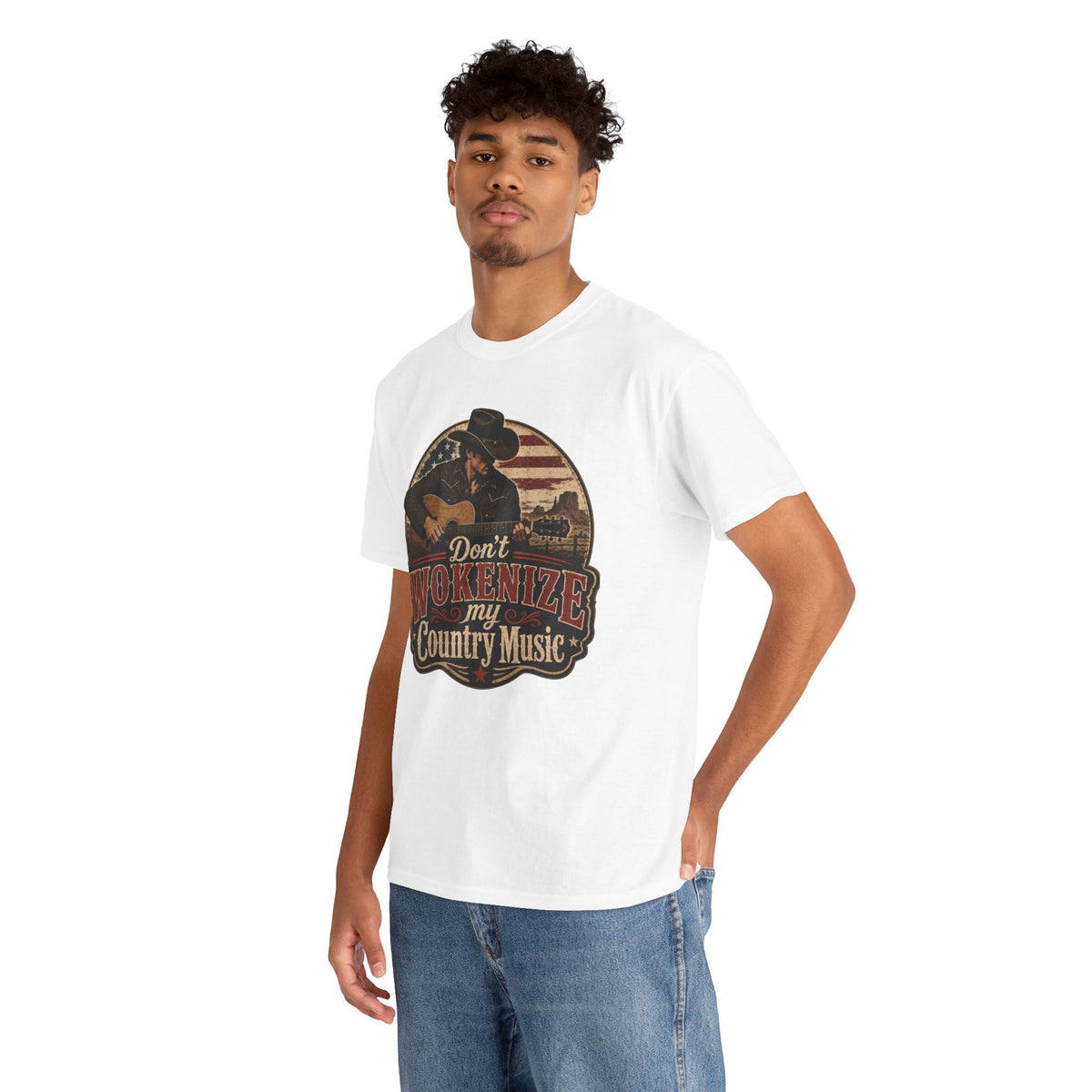 Country Music Tee - "Don't Wokenize My Country Music" Graphic T-Shirt