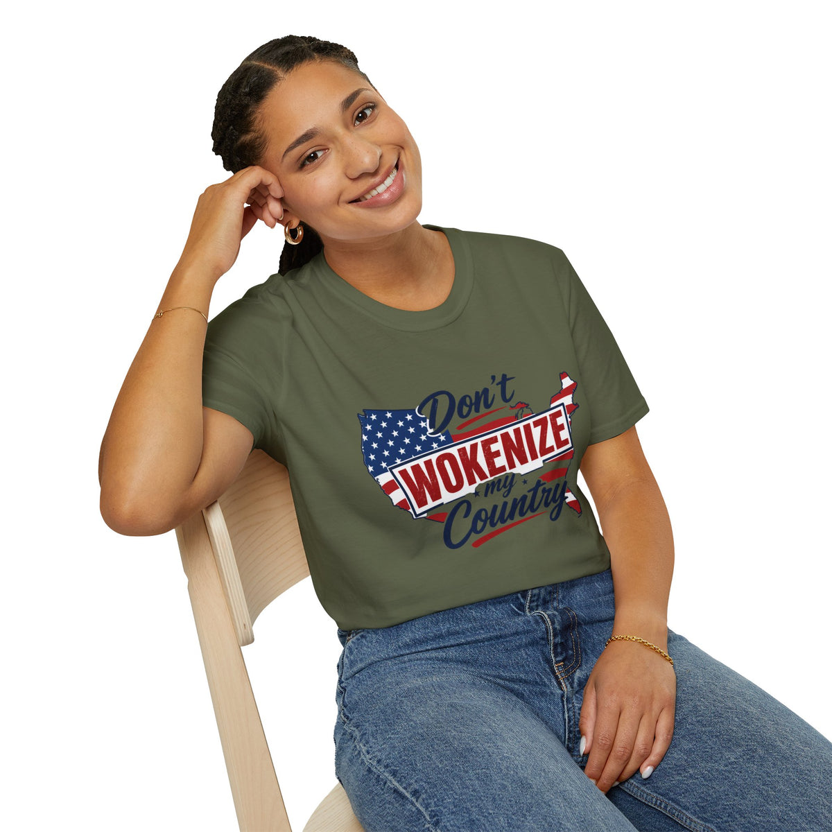 Don't Wokenize My Country T-Shirt – Patriotic USA Graphic Tee
