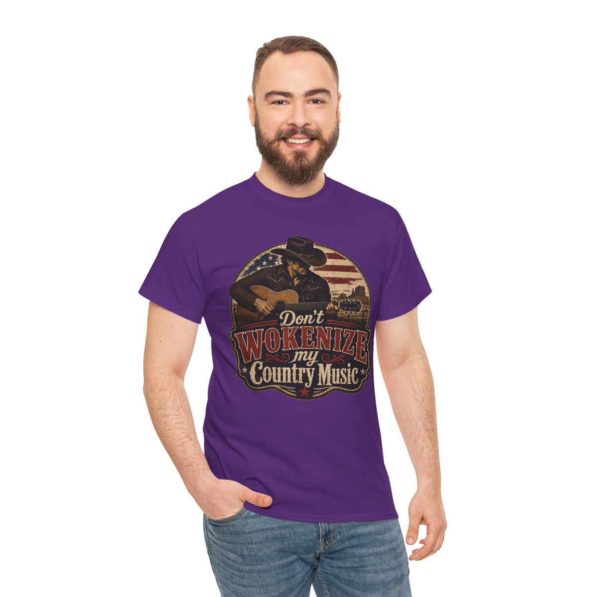 Country Music Tee - "Don't Wokenize My Country Music" Graphic T-Shirt