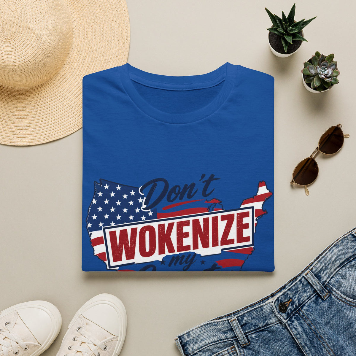 Don't Wokenize My Country T-Shirt – Patriotic USA Graphic Tee