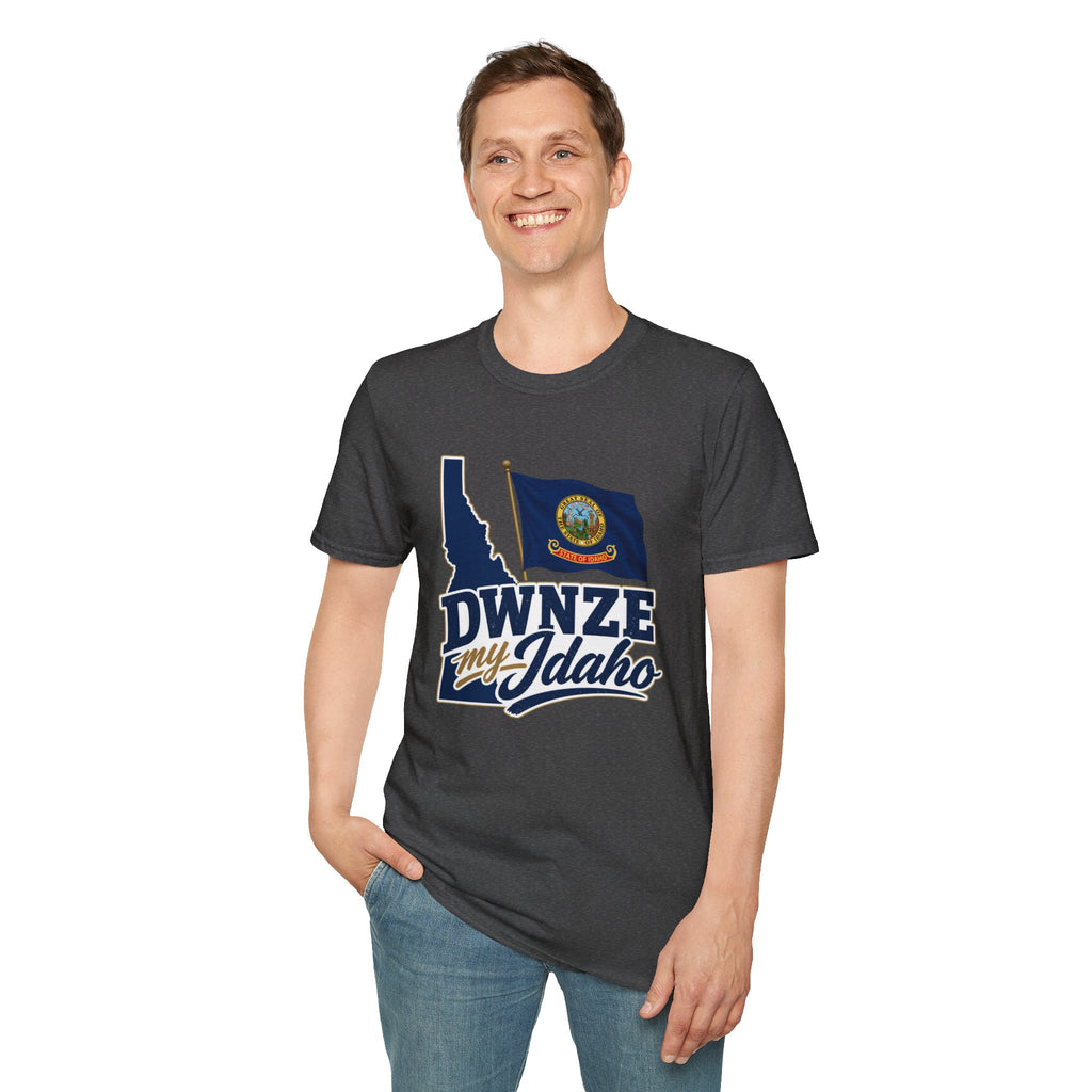 Idaho State Flag T-Shirt — "DWNZE My Idaho" Graphic Tee