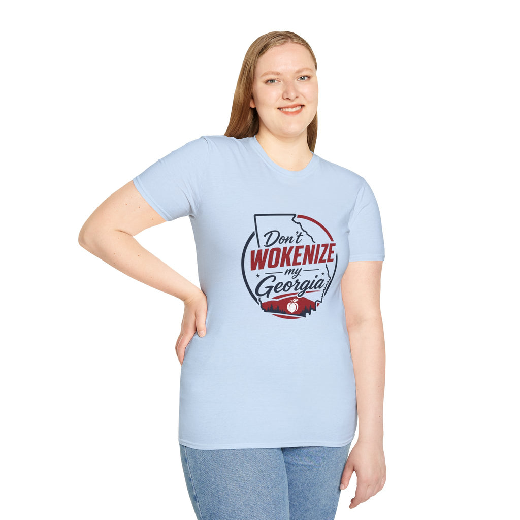 Don't Wokenize My Georgia T-Shirt — Political Statement Tee for Georgia Pride