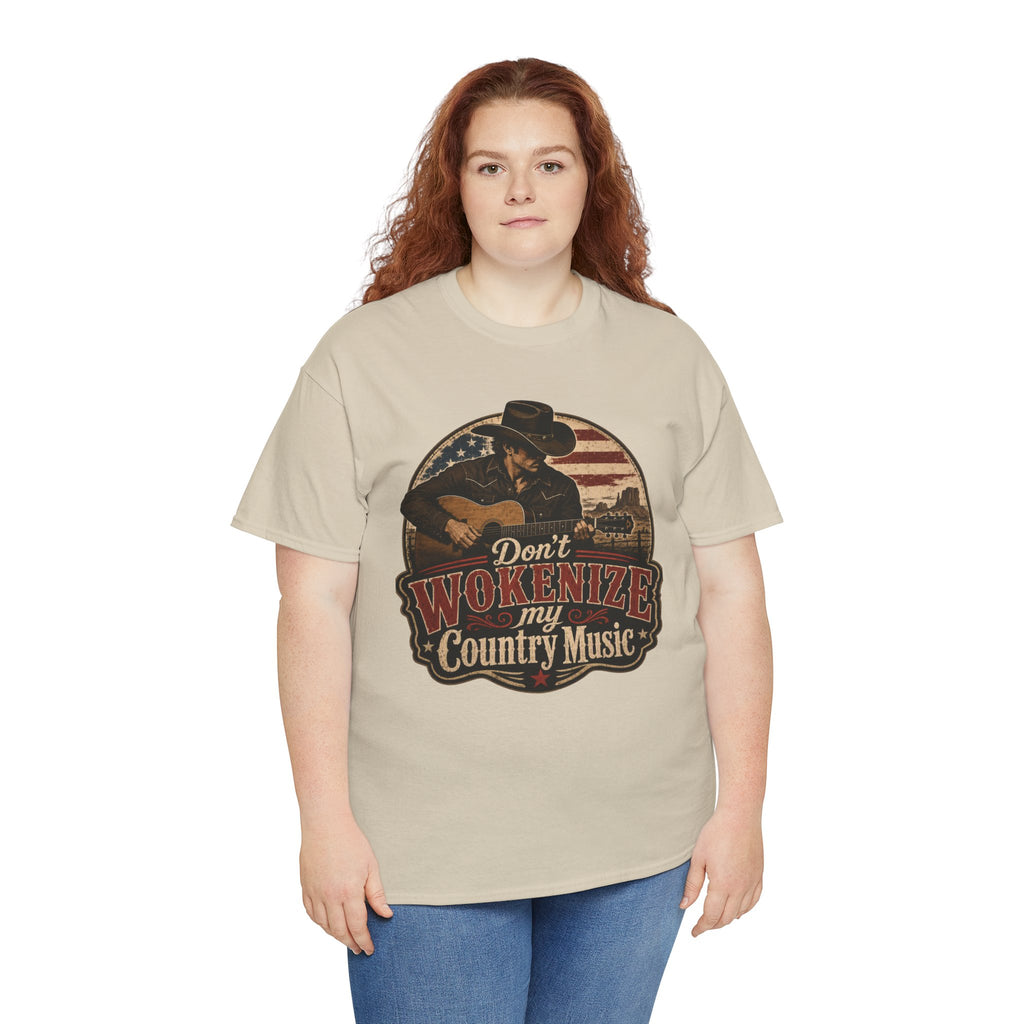 Country Music Tee - "Don't Wokenize My Country Music" Graphic T-Shirt
