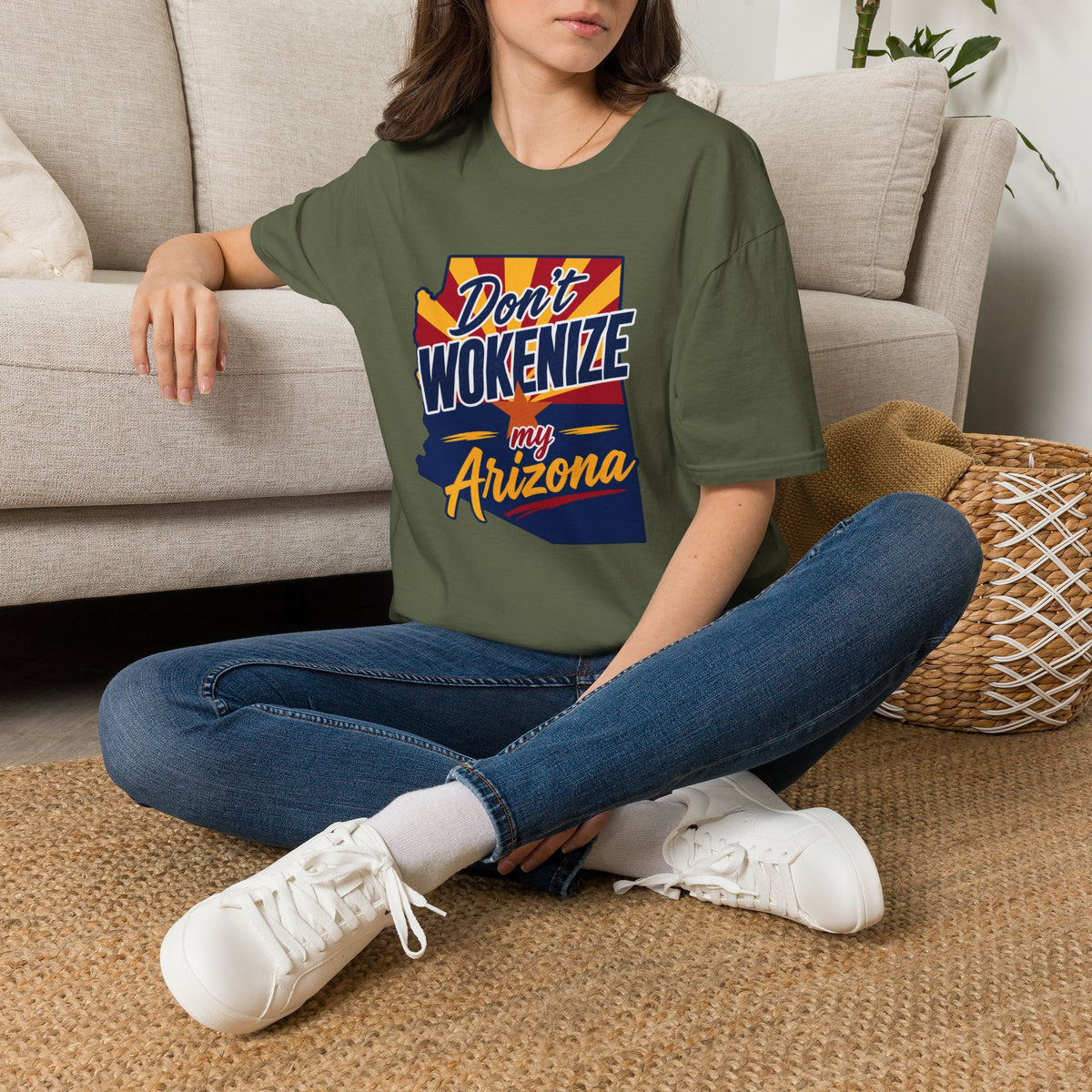 Arizona T-Shirt — "Don't Wokenize My Arizona" Retro State Pride Tee