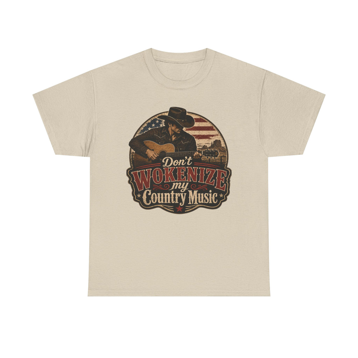 Country Music Tee - "Don't Wokenize My Country Music" Graphic T-Shirt