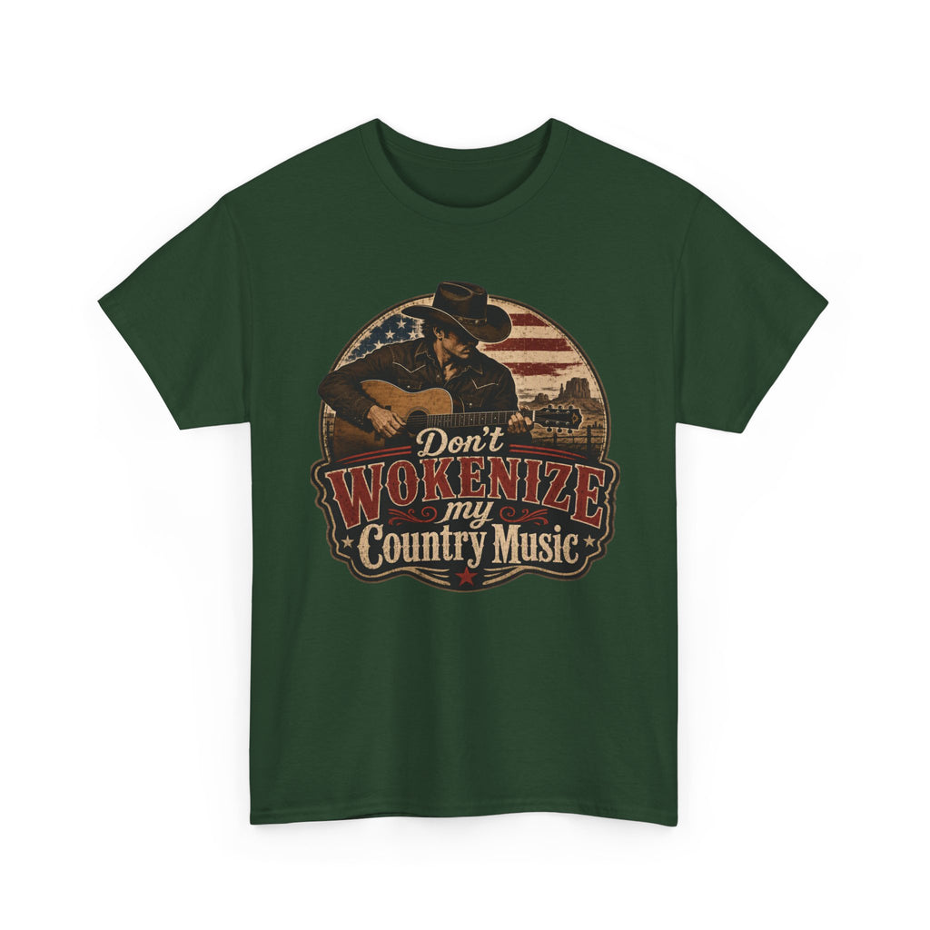 Country Music Tee - "Don't Wokenize My Country Music" Graphic T-Shirt