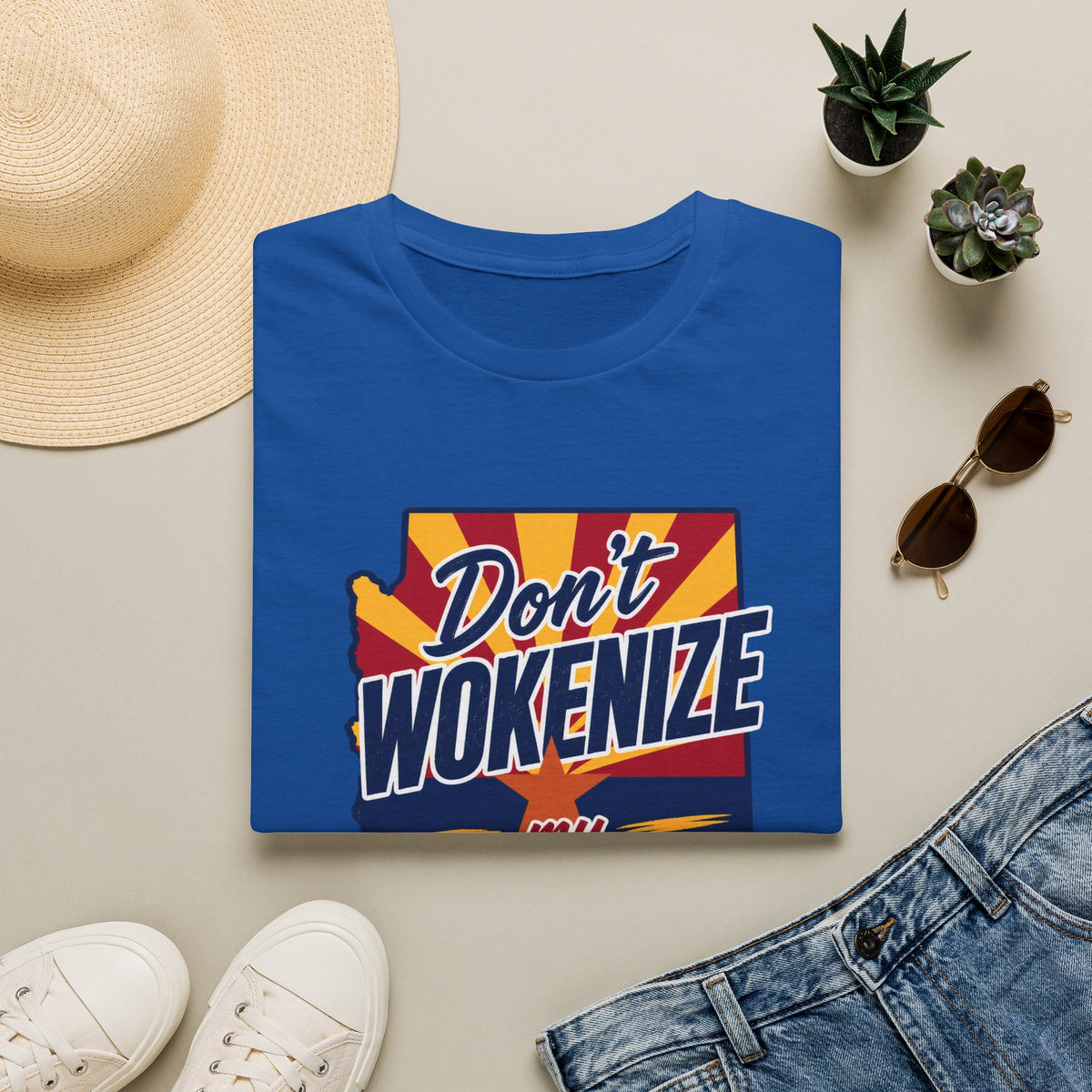 Arizona T-Shirt — "Don't Wokenize My Arizona" Retro State Pride Tee