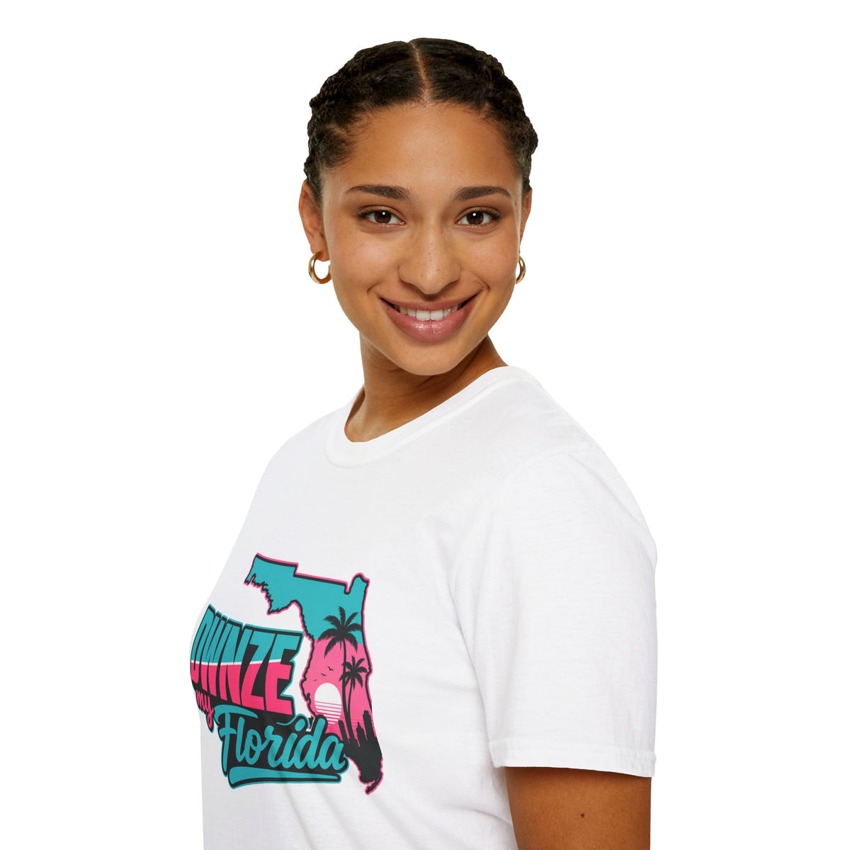 Florida Retro Palm T-Shirt — "DWNZE my Florida" Vintage Beach Tee