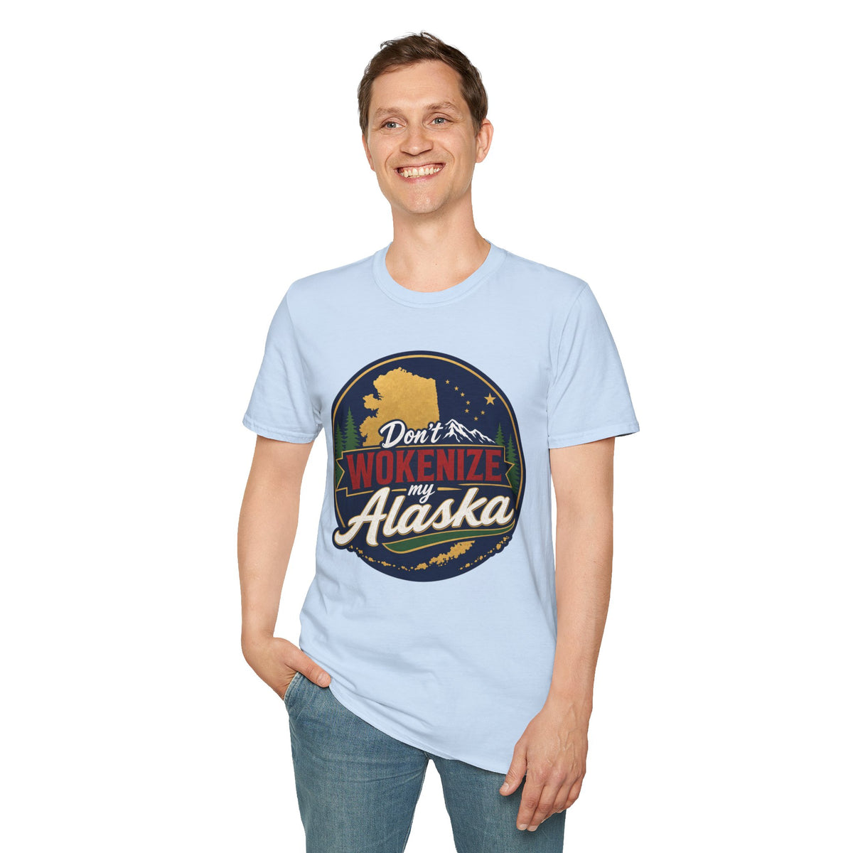 Don't Wokenize Alaska T-Shirt — Vintage Alaska Graphic Tee