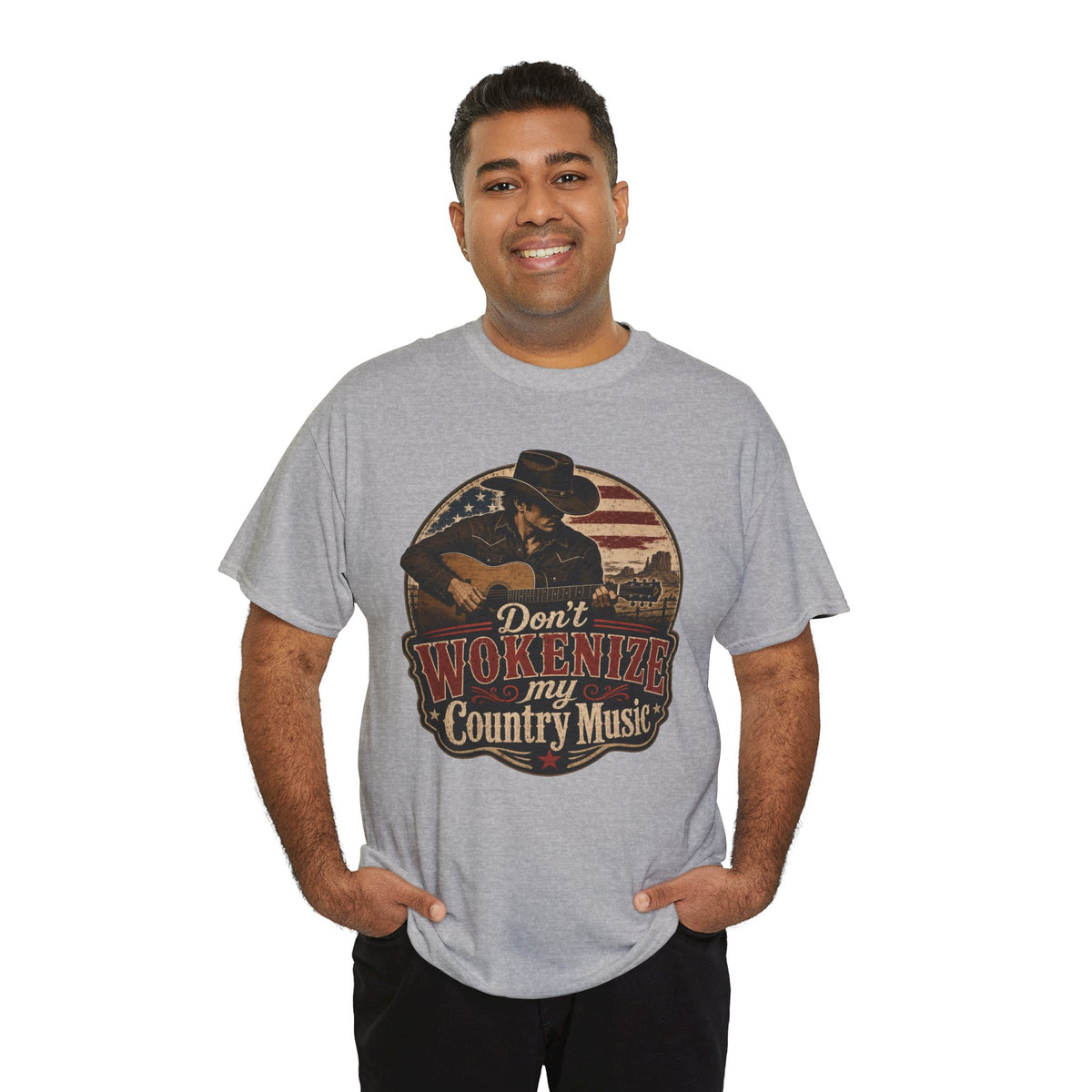 Country Music Tee - "Don't Wokenize My Country Music" Graphic T-Shirt