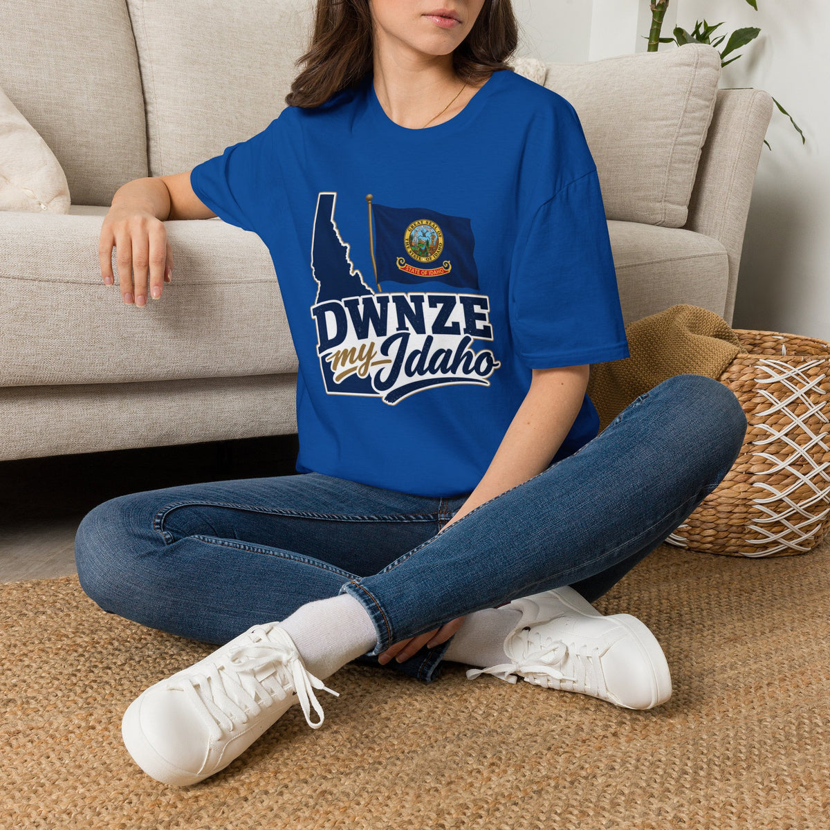 Idaho State Flag T-Shirt — "DWNZE My Idaho" Graphic Tee