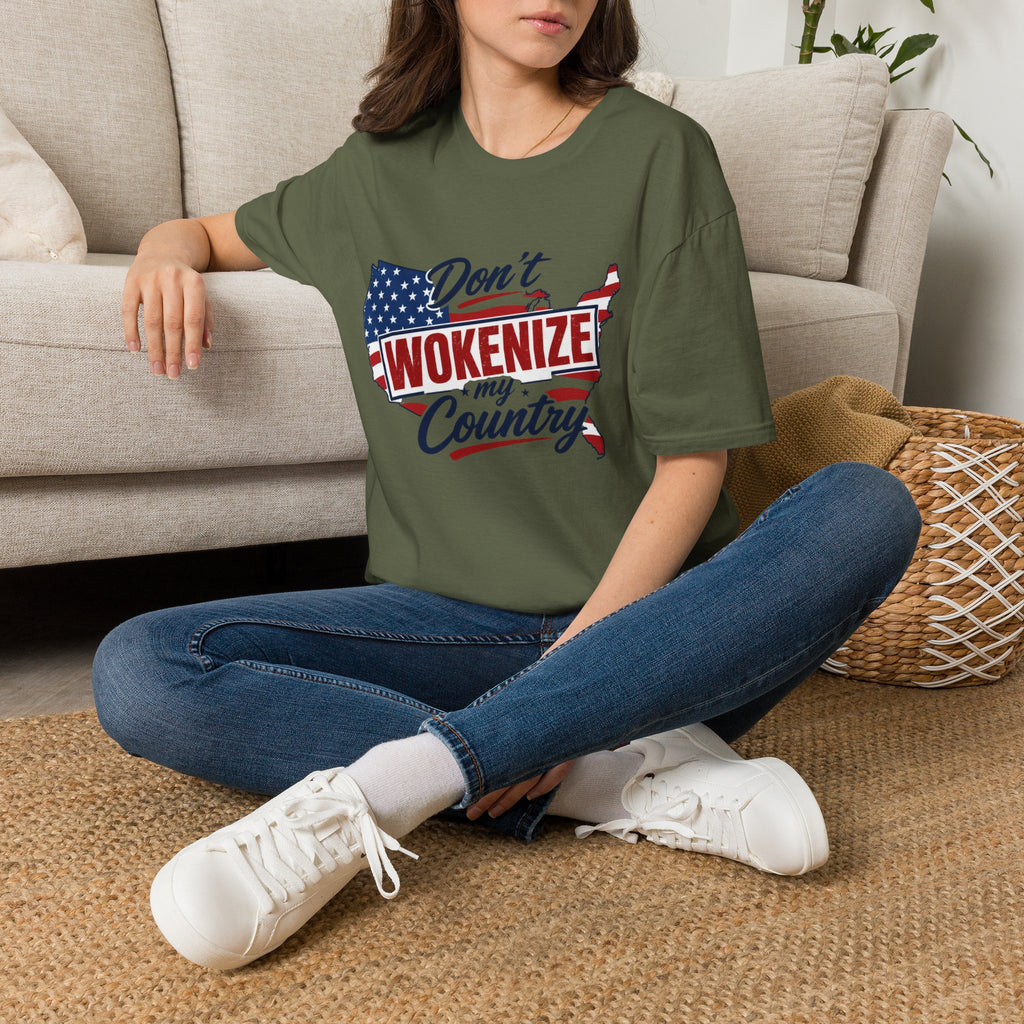 Don't Wokenize My Country T-Shirt – Patriotic USA Graphic Tee