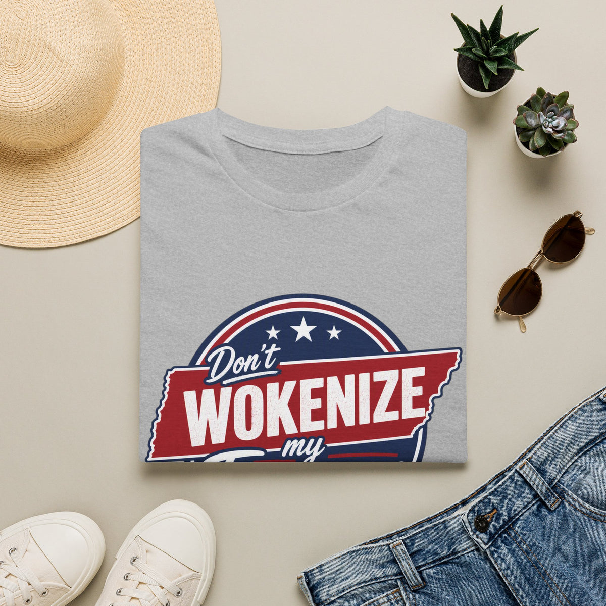 T-Shirt — "Don't Wokenize My Tennessee" Vintage Patriotic Graphic Tee