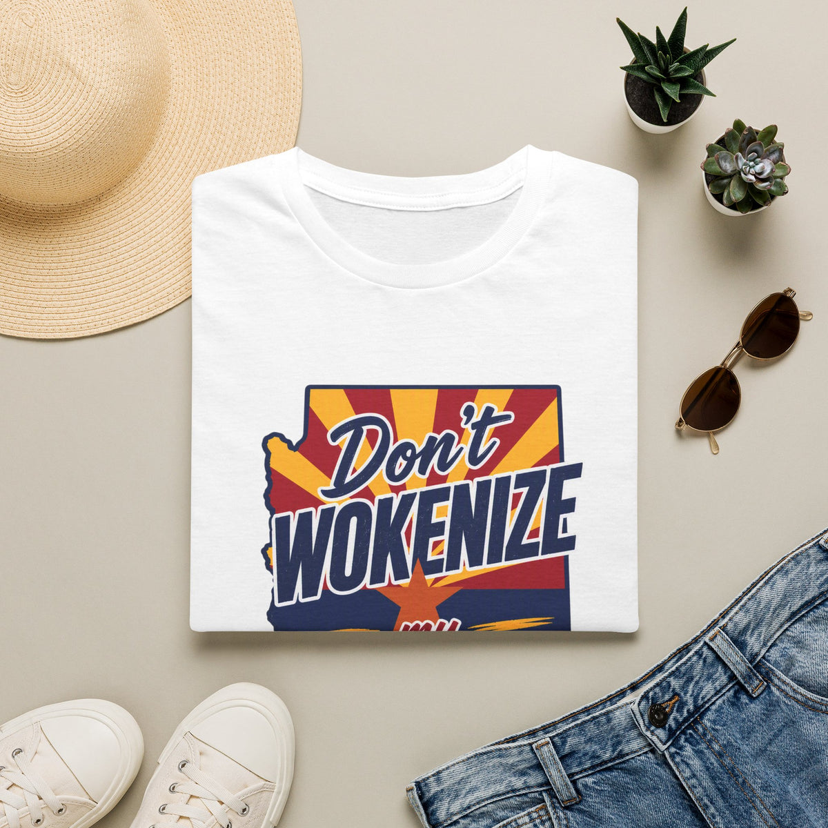 Arizona T-Shirt — "Don't Wokenize My Arizona" Retro State Pride Tee
