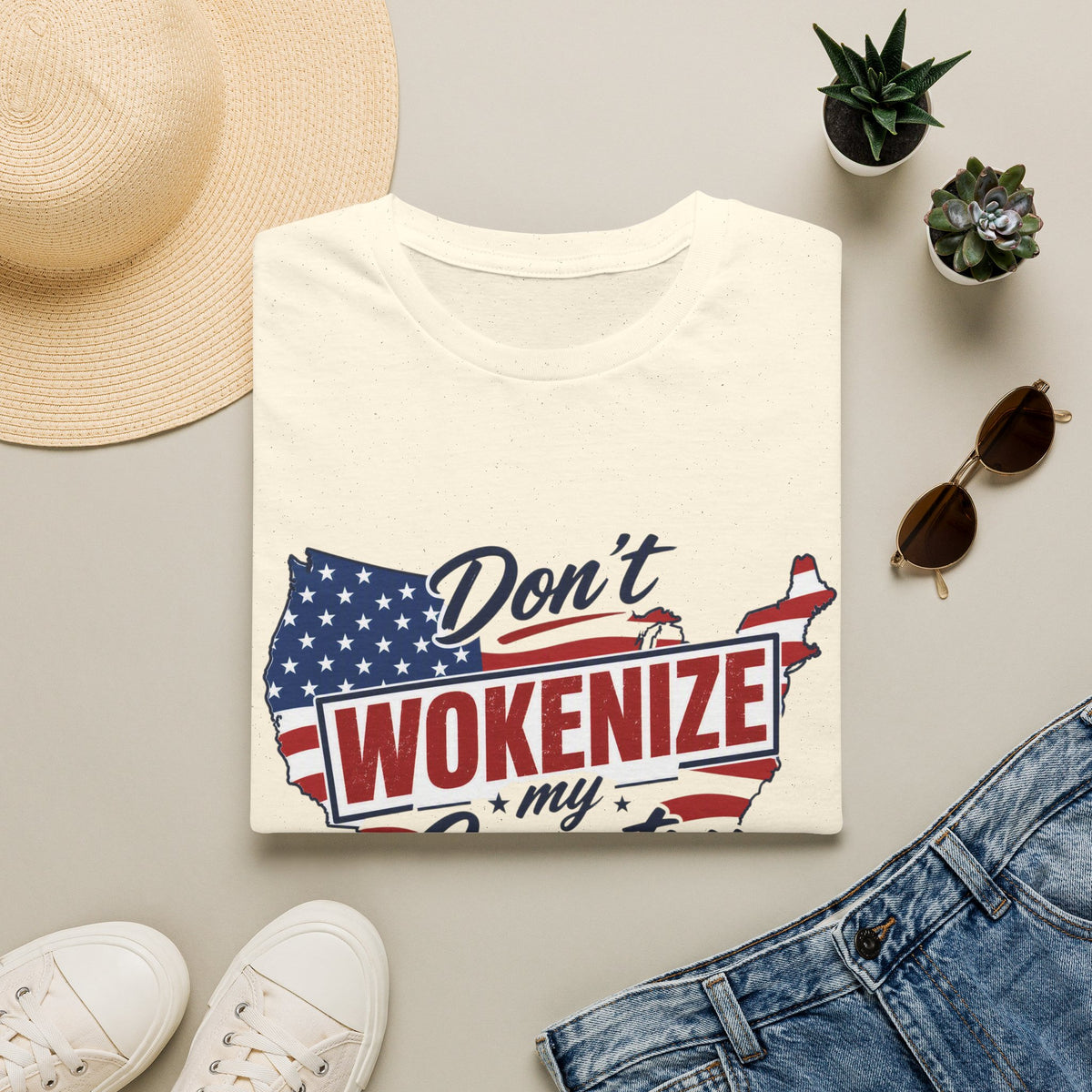 Don't Wokenize My Country T-Shirt – Patriotic USA Graphic Tee