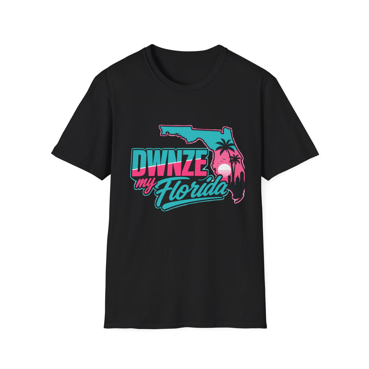 Florida Retro Palm T-Shirt — "DWNZE my Florida" Vintage Beach Tee