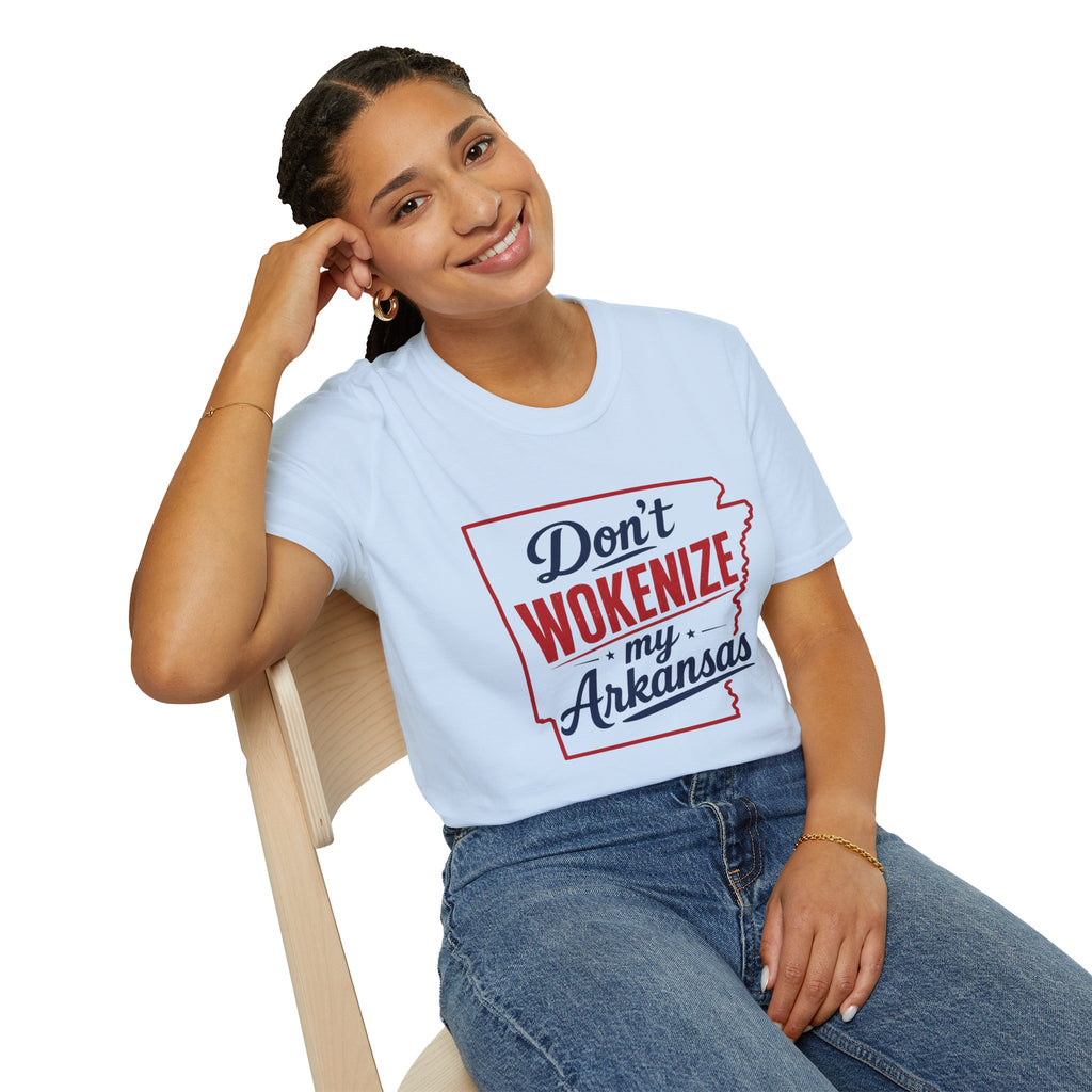 Don't Wokenize My Arkansas T-Shirt — Patriotic State Pride Tee