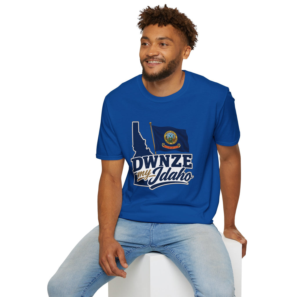 Idaho State Flag T-Shirt — "DWNZE My Idaho" Graphic Tee