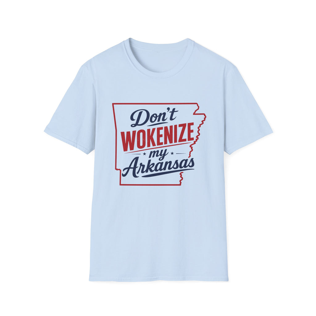 Don't Wokenize My Arkansas T-Shirt — Patriotic State Pride Tee