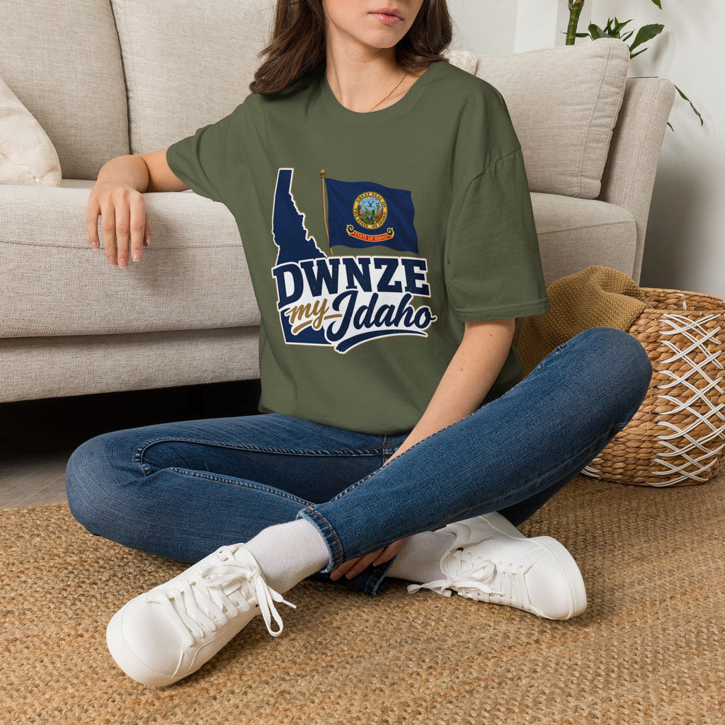 Idaho State Flag T-Shirt — "DWNZE My Idaho" Graphic Tee