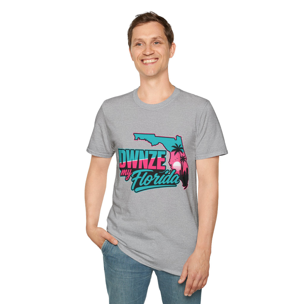 Florida Retro Palm T-Shirt — "DWNZE my Florida" Vintage Beach Tee