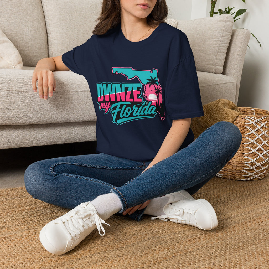 Florida Retro Palm T-Shirt — "DWNZE my Florida" Vintage Beach Tee