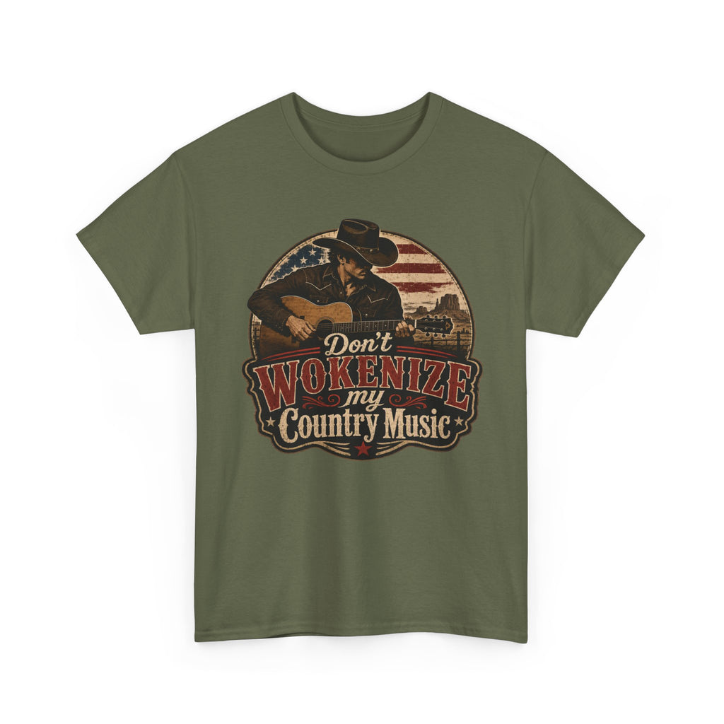 Country Music Tee - "Don't Wokenize My Country Music" Graphic T-Shirt