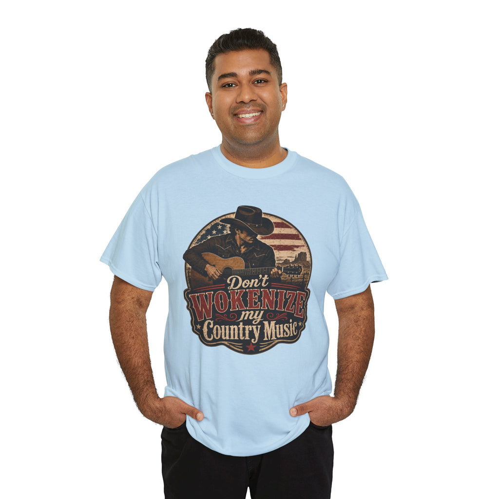 Country Music Tee - "Don't Wokenize My Country Music" Graphic T-Shirt