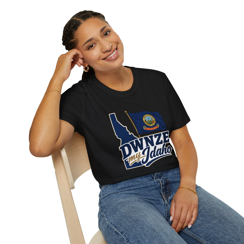 Idaho State Flag T-Shirt — "DWNZE My Idaho" Graphic Tee