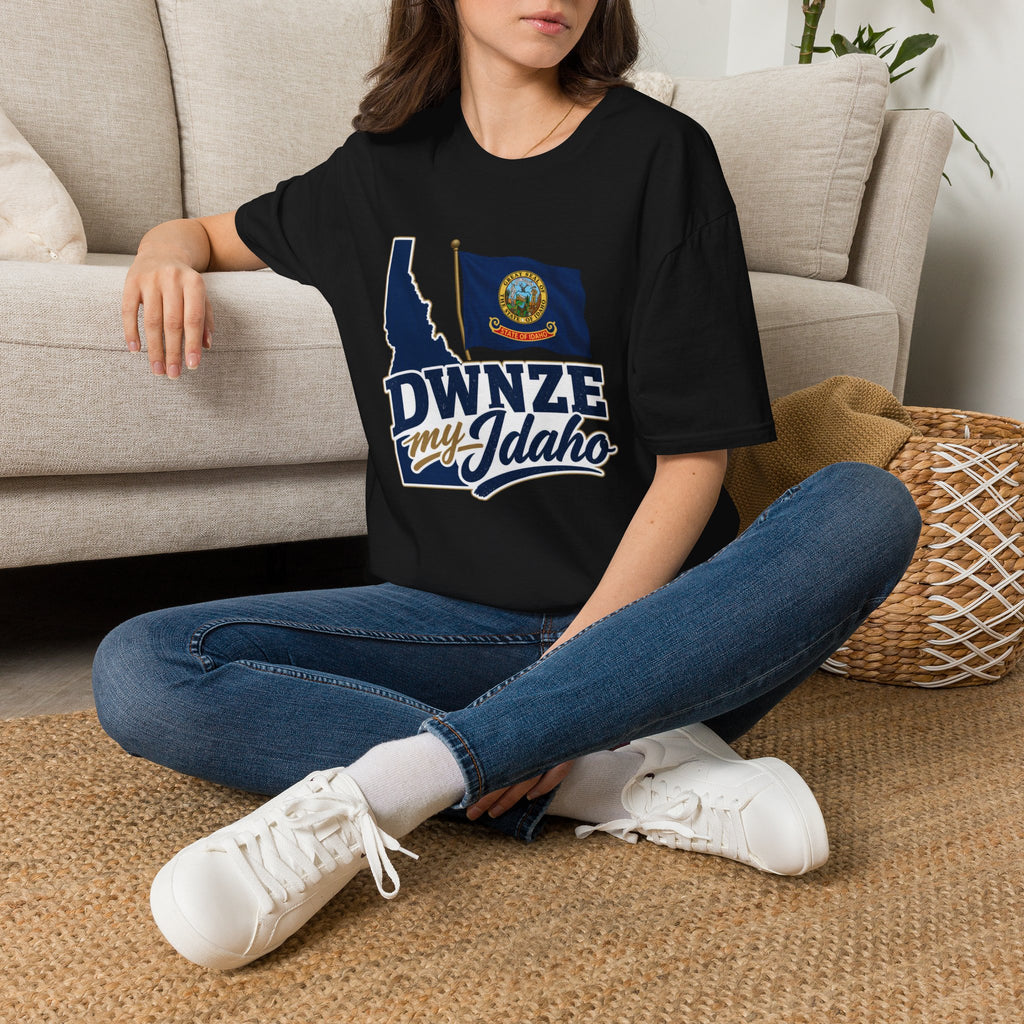 Idaho State Flag T-Shirt — "DWNZE My Idaho" Graphic Tee