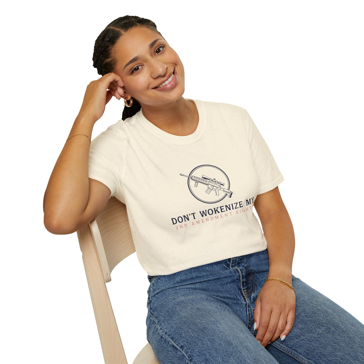 Don't Wokenize My AR-Style Rifle T-Shirt — Anti-Woke Gun Rights Tee