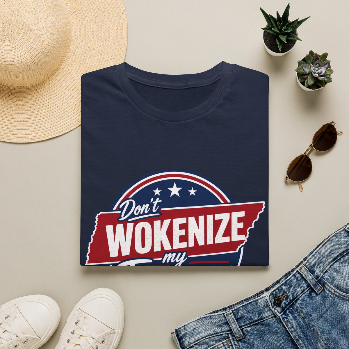 T-Shirt — "Don't Wokenize My Tennessee" Vintage Patriotic Graphic Tee