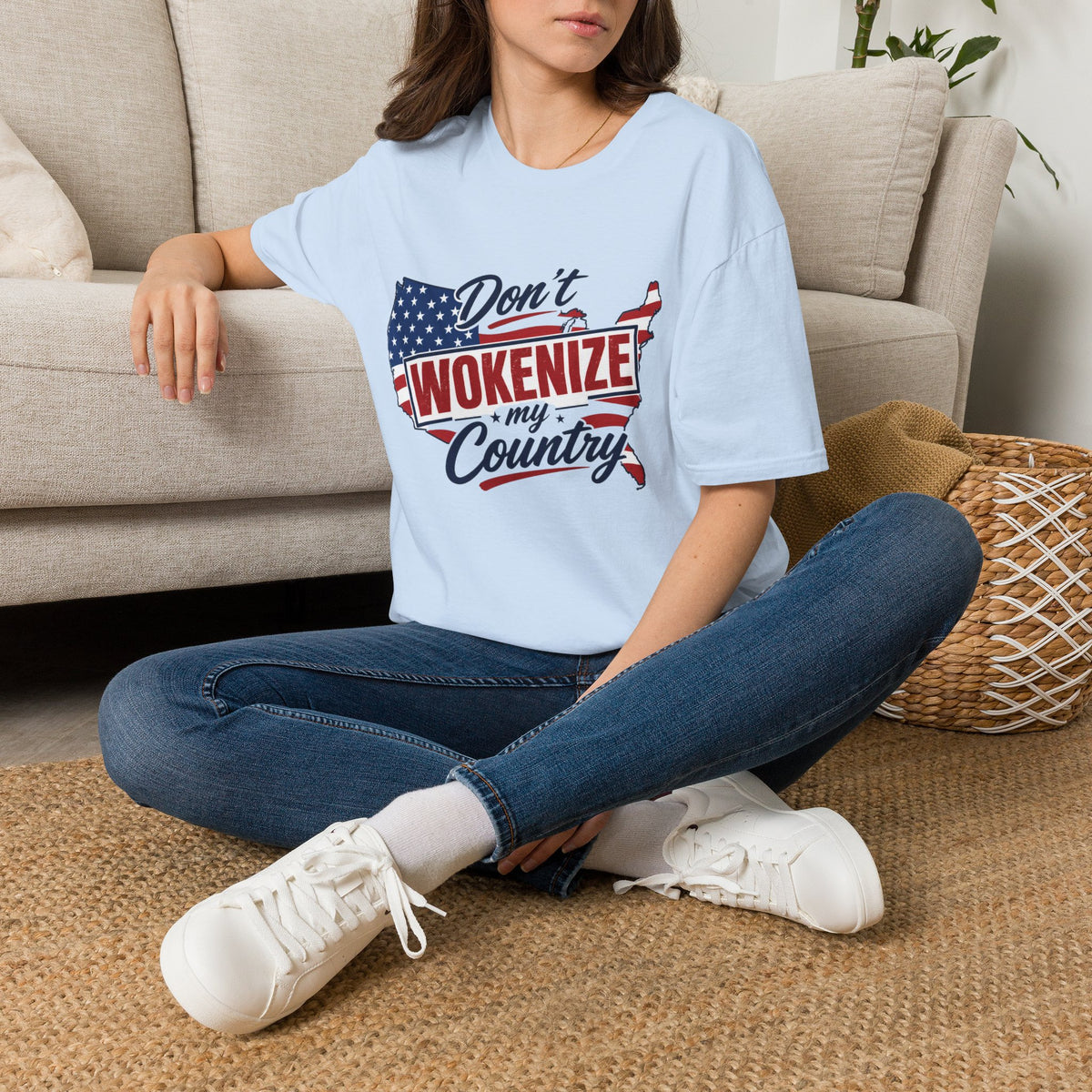 Don't Wokenize My Country T-Shirt – Patriotic USA Graphic Tee