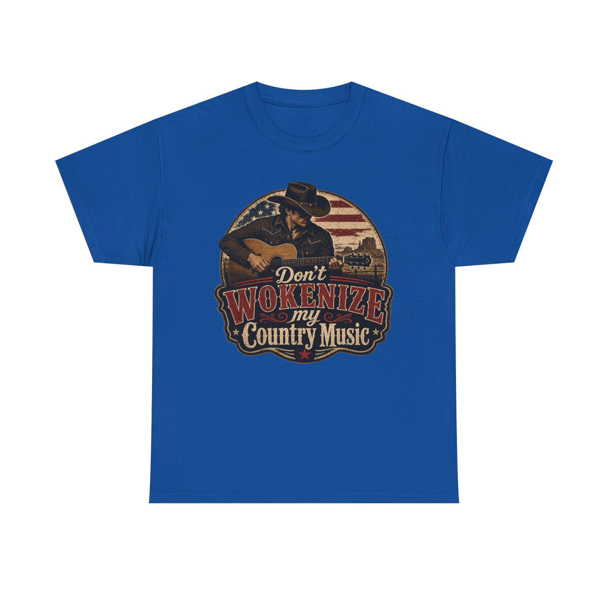 Country Music Tee - "Don't Wokenize My Country Music" Graphic T-Shirt