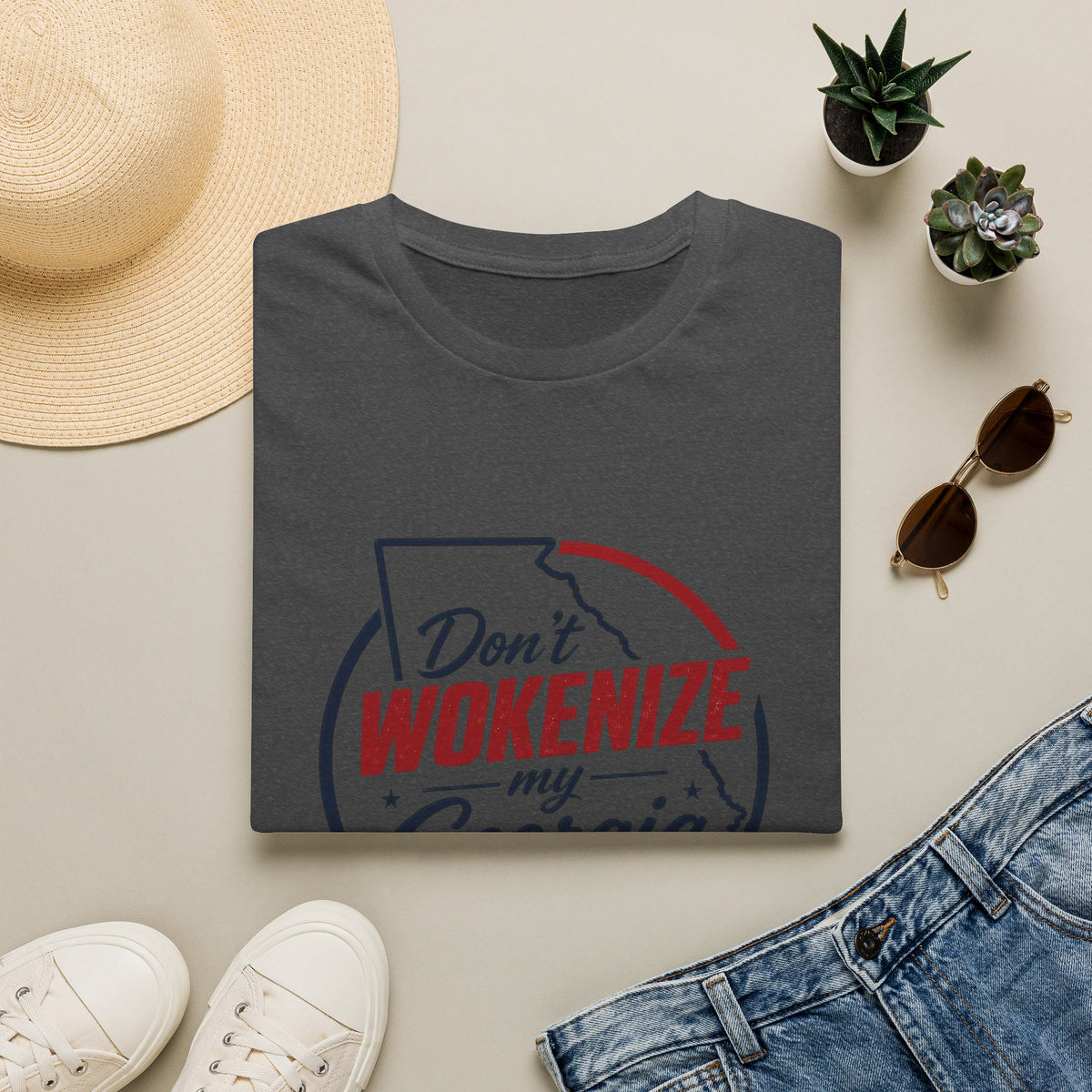 Don't Wokenize My Georgia T-Shirt — Political Statement Tee for Georgia Pride