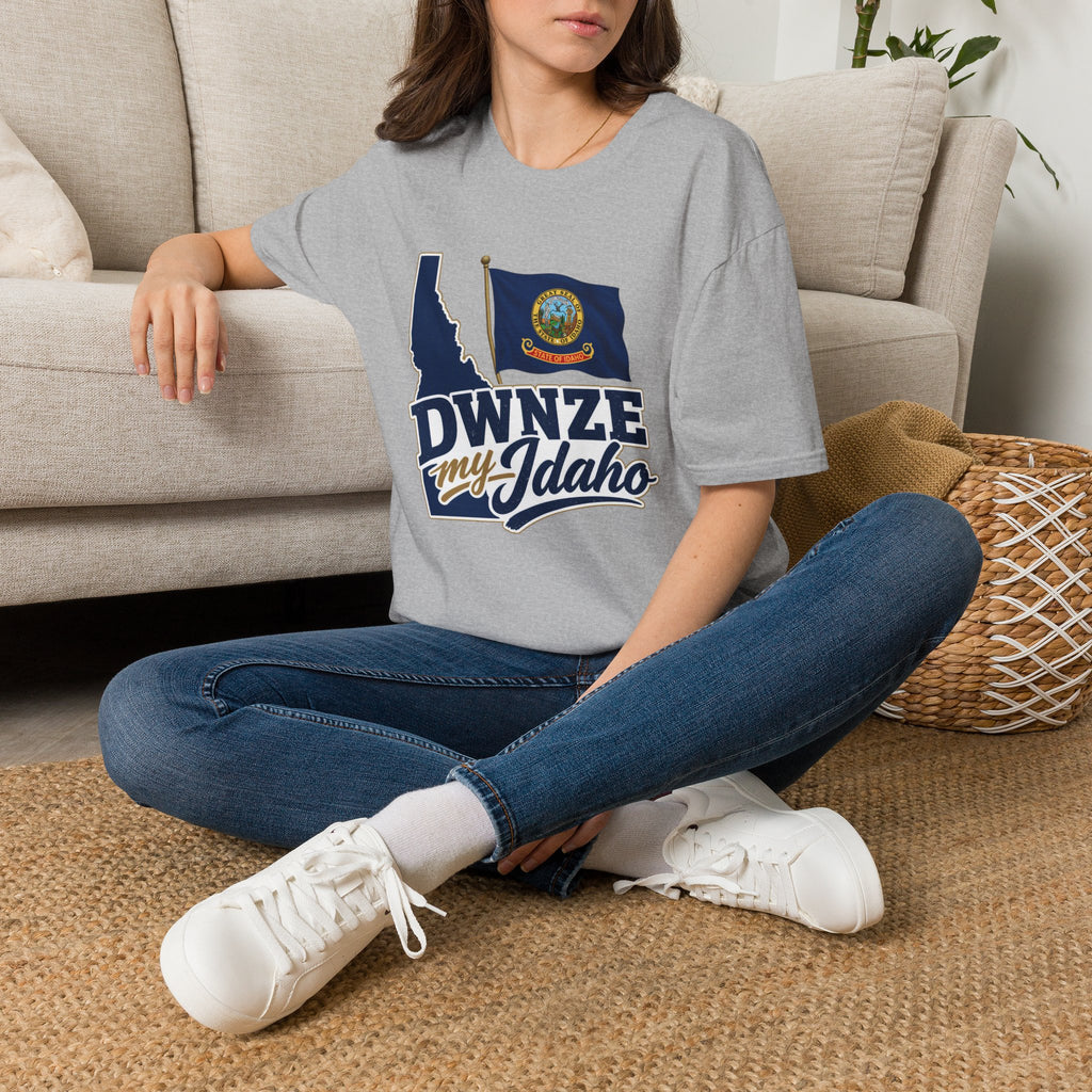 Idaho State Flag T-Shirt — "DWNZE My Idaho" Graphic Tee