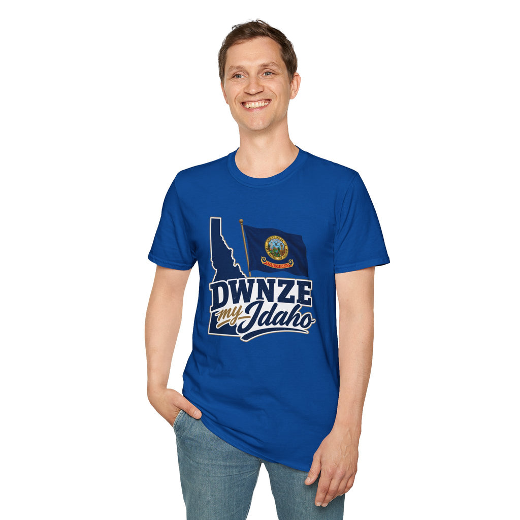 Idaho State Flag T-Shirt — "DWNZE My Idaho" Graphic Tee