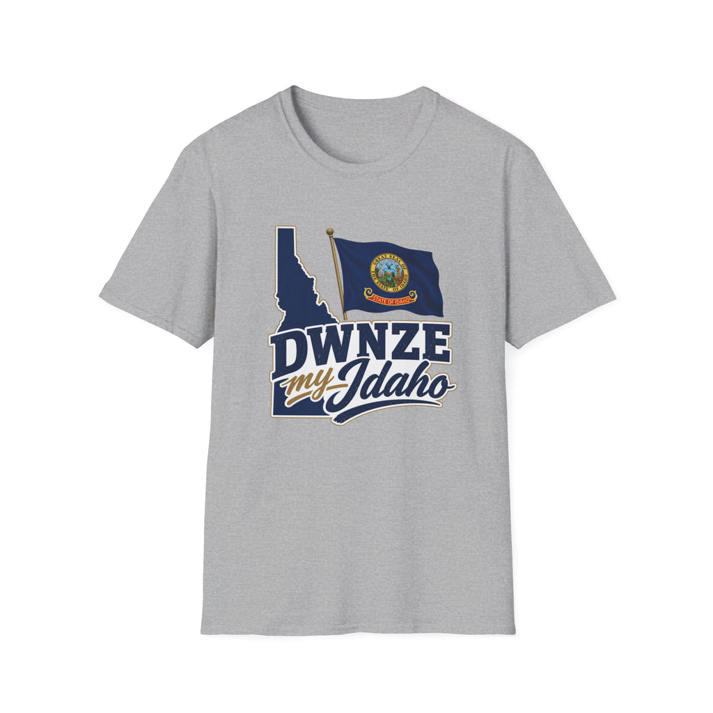 Idaho State Flag T-Shirt — "DWNZE My Idaho" Graphic Tee