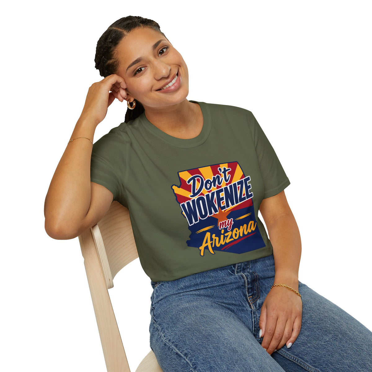 Arizona T-Shirt — "Don't Wokenize My Arizona" Retro State Pride Tee