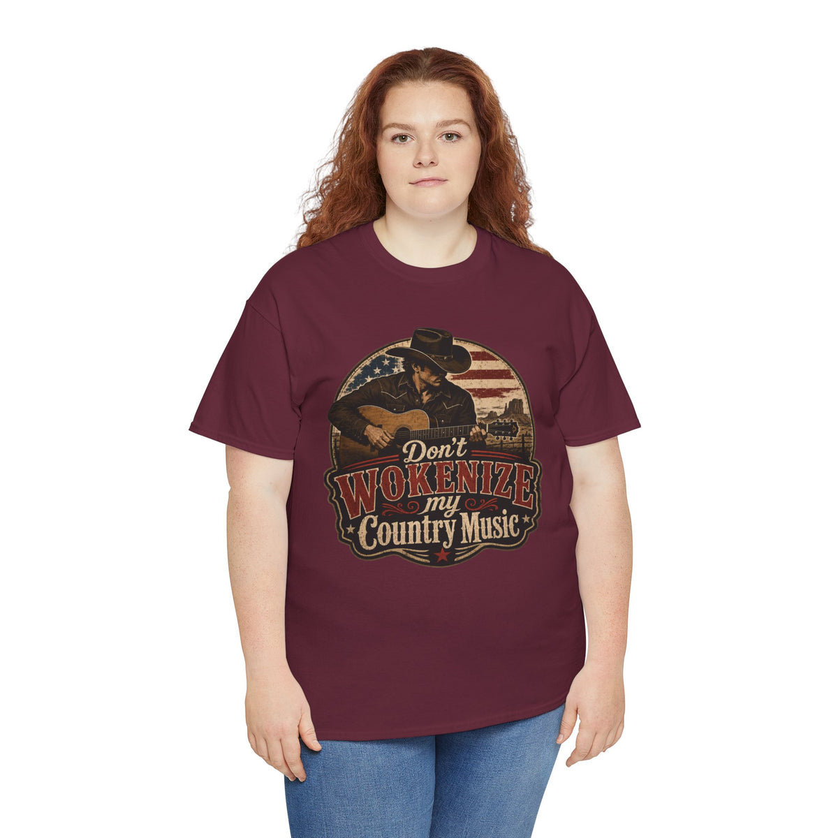 Country Music Tee - "Don't Wokenize My Country Music" Graphic T-Shirt