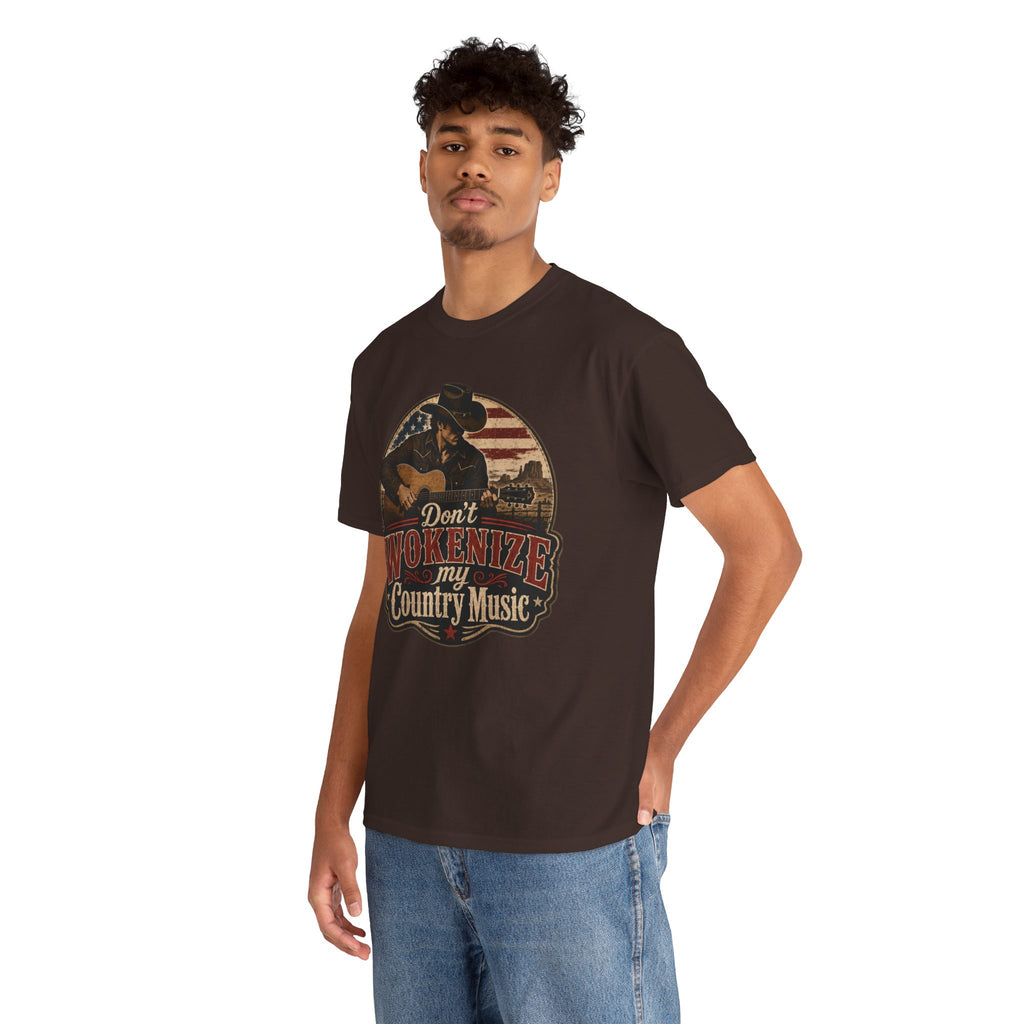 Country Music Tee - "Don't Wokenize My Country Music" Graphic T-Shirt