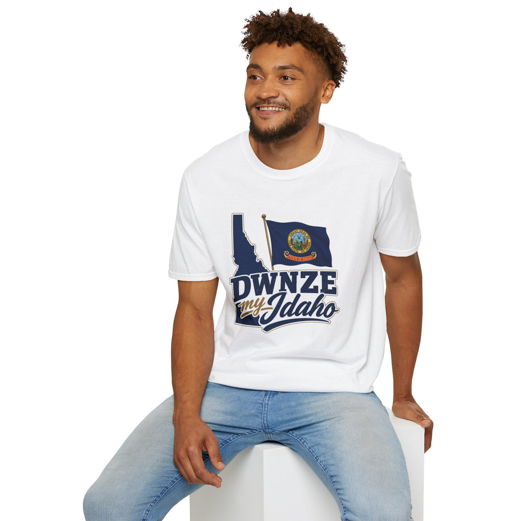 Idaho State Flag T-Shirt — "DWNZE My Idaho" Graphic Tee