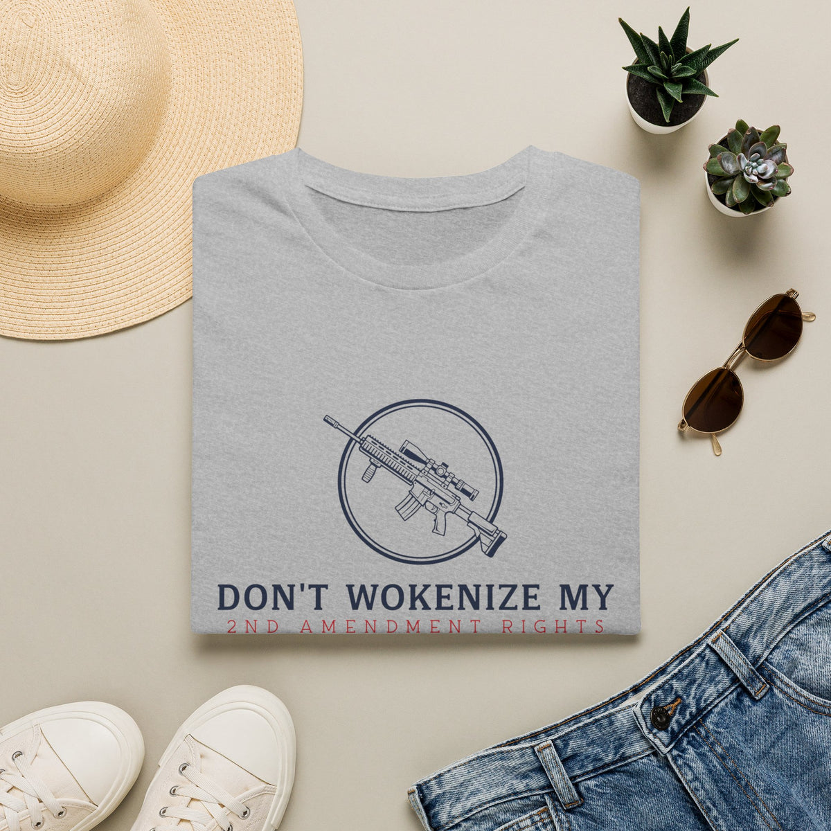 Don't Wokenize My AR-Style Rifle T-Shirt — Anti-Woke Gun Rights Tee